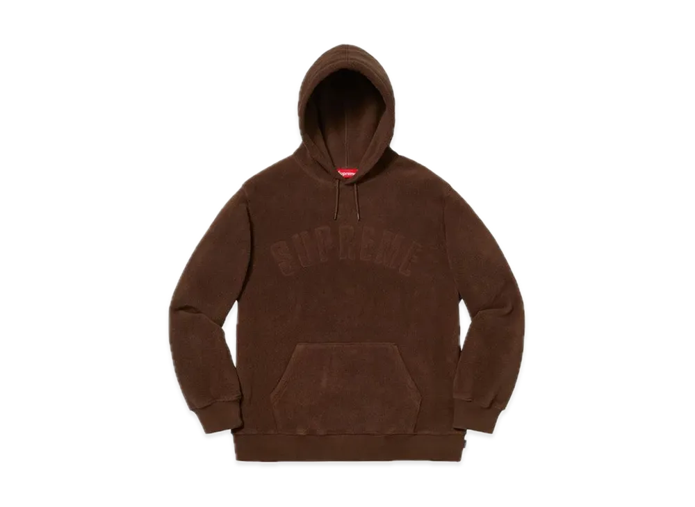 Supreme Polartec Hooded Sweatshirt "Brown"