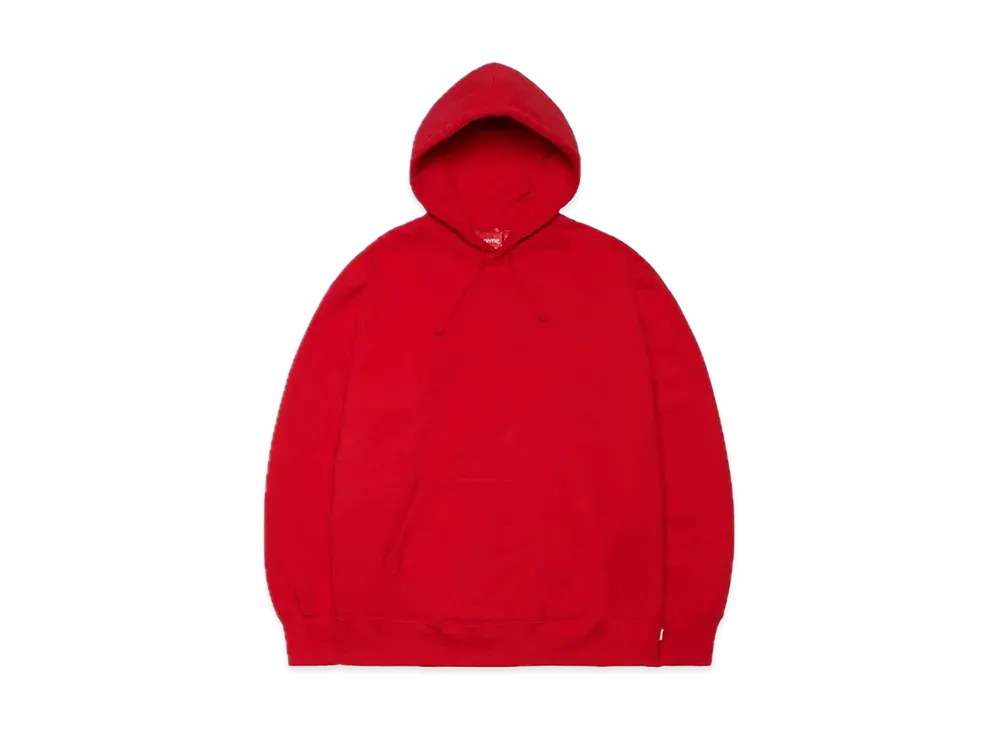 Supreme Satin Applique Hooded Sweatshirt "Red"