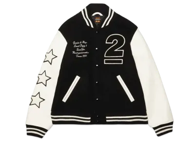 HUMAN MADE UNDERCOVER LAST ORGY2 VARSITY JACKET "Black"