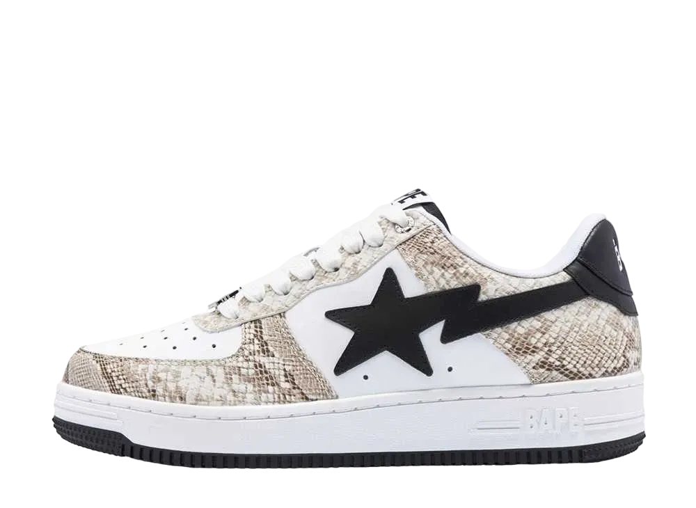 A BATHING APE®︎ BAPE STA Snakeskin "Beige"