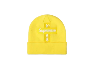 Supreme New Era® Cross Box Logo Beanie "Yellow"
