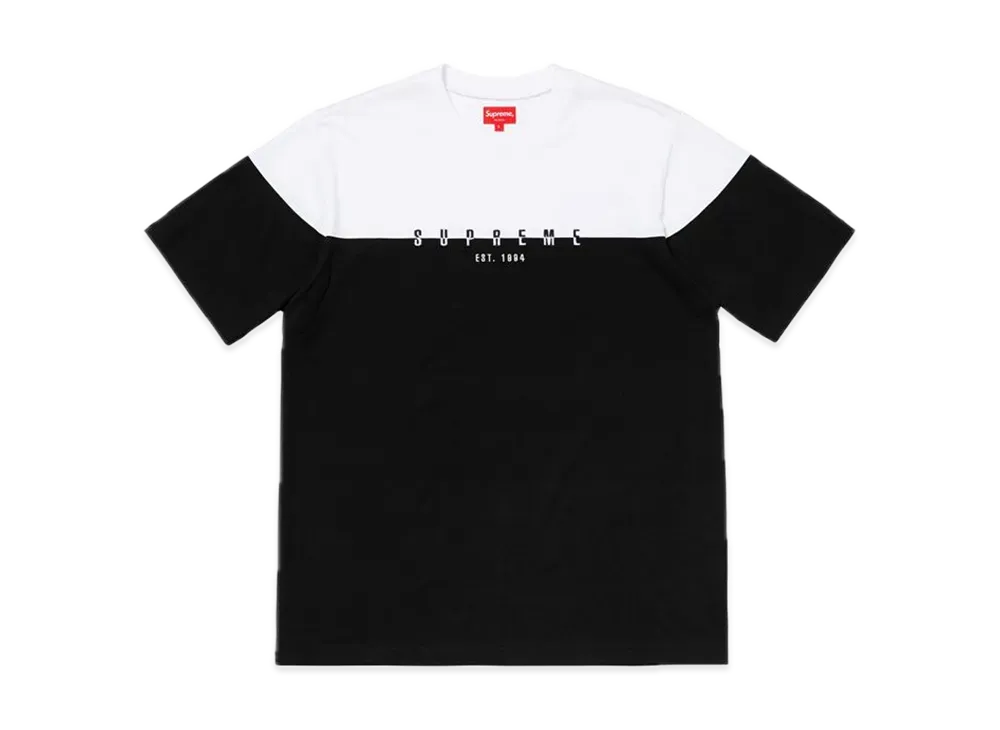 Supreme Split Logo S/S Top "Black"