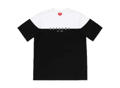 Supreme Split Logo S/S Top "Black"