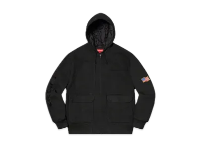Supreme Canvas Hooded Work Jacket "Black"