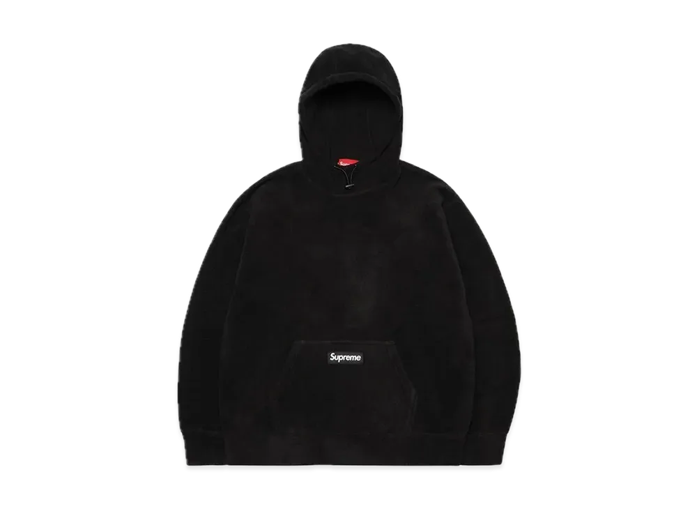 Supreme Polartec Hooded Sweatshirt "Black"