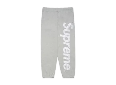 Supreme Satin Applique Sweatpant "Heather Grey" (22FW)