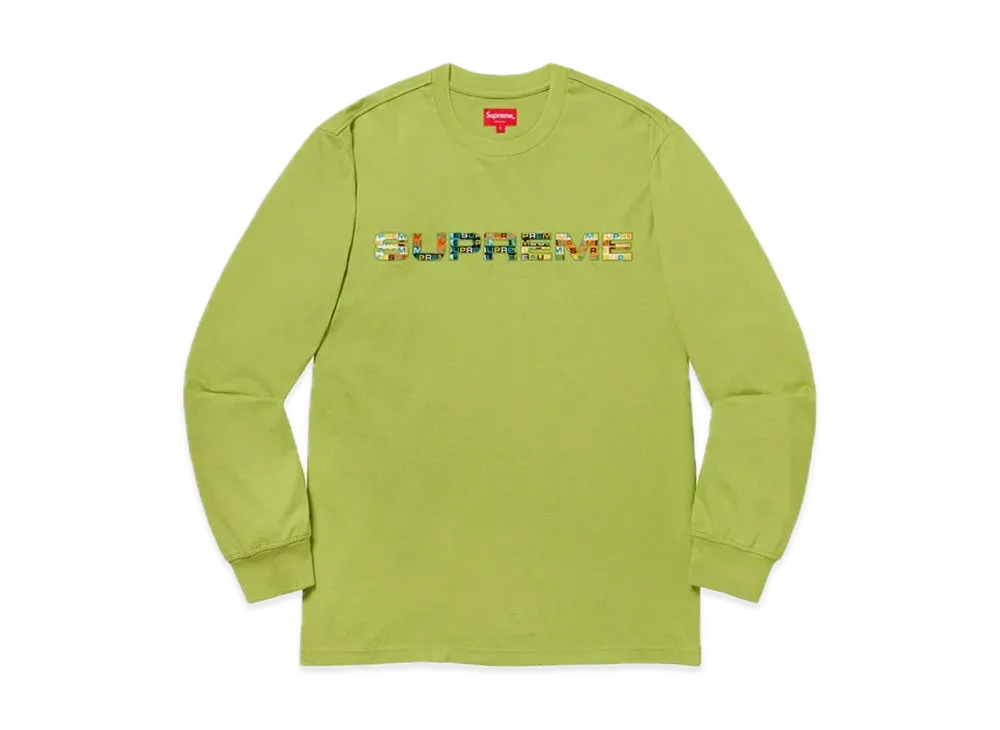 Supreme Meta Logo L/S Top "Lime"