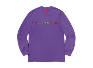 Supreme Meta Logo L/S Top "Purple"