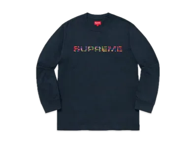 Supreme Meta Logo L/S Top "Navy"