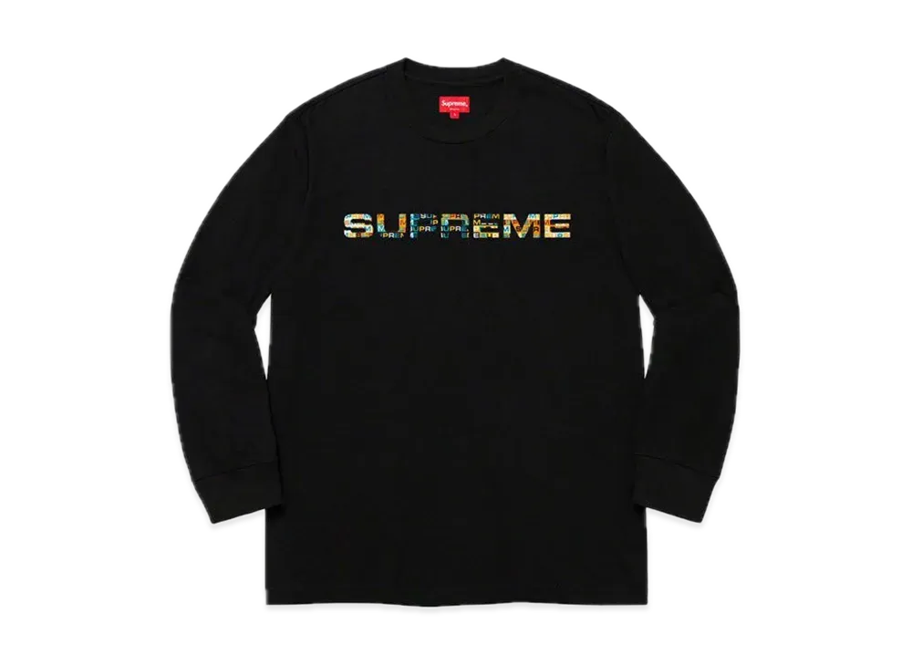 Supreme Meta Logo L/S Top "Black"