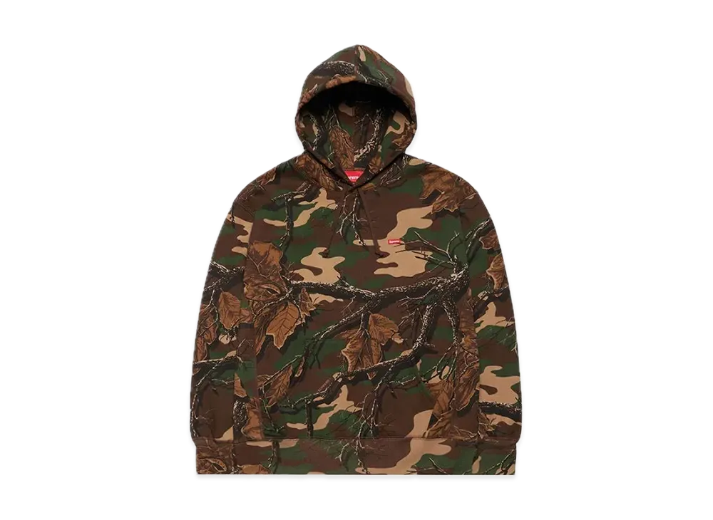 Supreme Small Box Hooded Sweatshirt "Woodland Camo" (22FW)