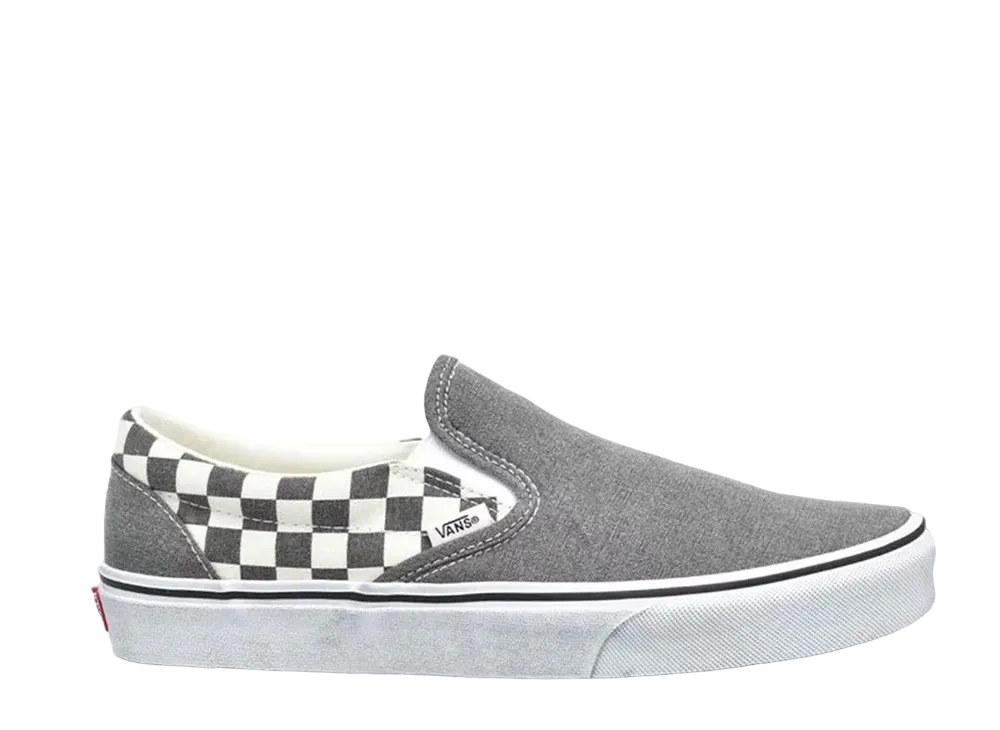 バンズ クラシック スリッポン "ウォッシュ アスファルト/チェッカーボード"