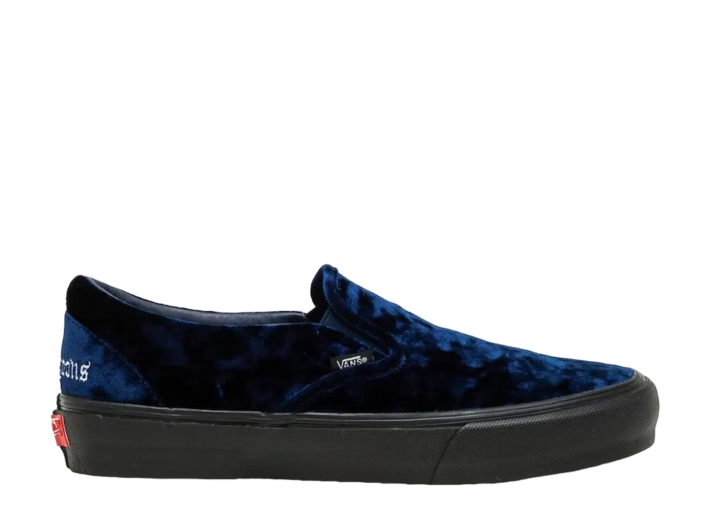 ヌーングーンズ × バンズ スリッポン "クラッシュ ベルベット"