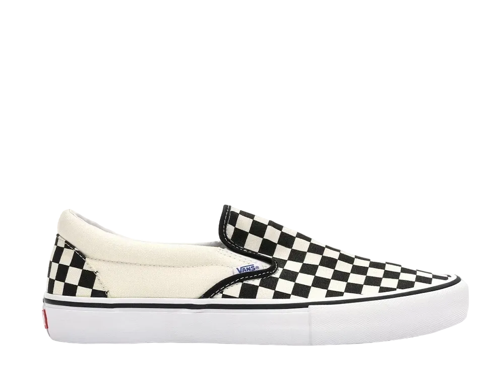 バンズ スリッポン プロ チェッカーボード "ブラック ホワイト"
