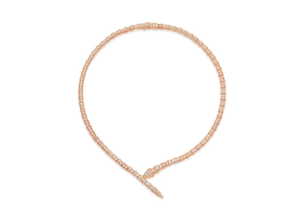 BVLGARI Serpenti Viper Necklace "Pink Gold"