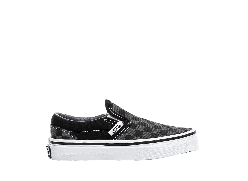 バンズ PS クラシック スリッポン チェッカーボード "ピューター"(キッズ)