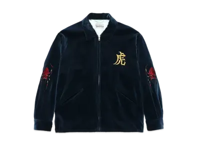 WACKO MARIA Wolf`s Head / Velvet Vietnam Jacket "Dark Blue"