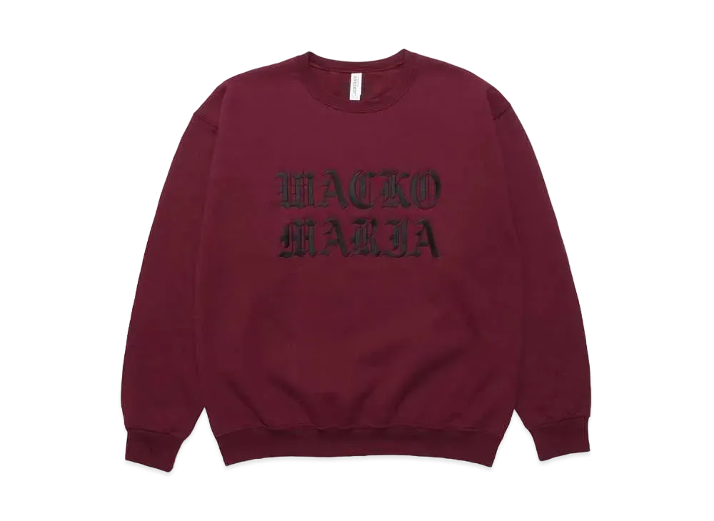 WACKO MARIA Sweat Shirt "Burgundy"