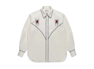 WACKO MARIA Wolf`s Head / Western Shirt "White"