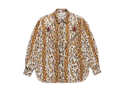 WACKO MARIA Wolf`s Head / Western Shirt "Leopard"