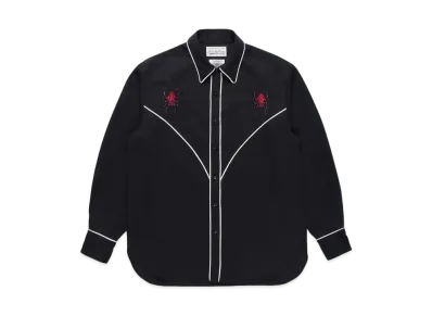 WACKO MARIA Wolf`s Head / Western Shirt "Black"