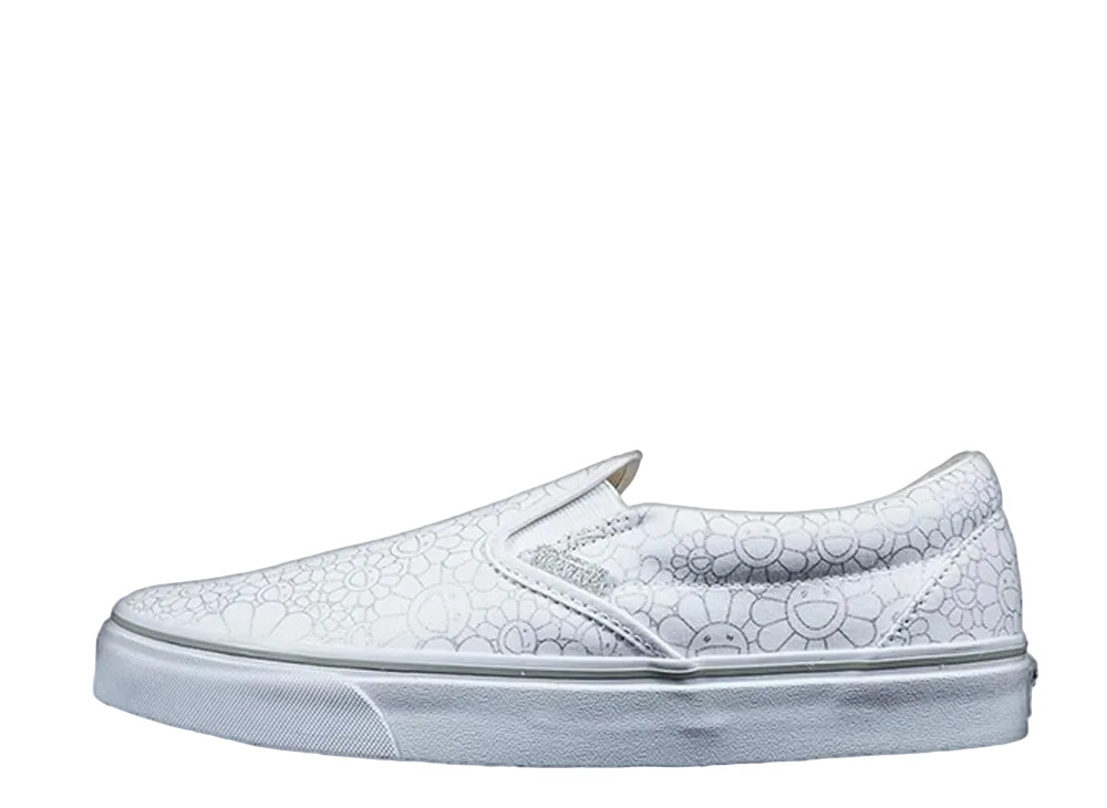 Murakami × Vans Slip-On LX "Silver Flower"