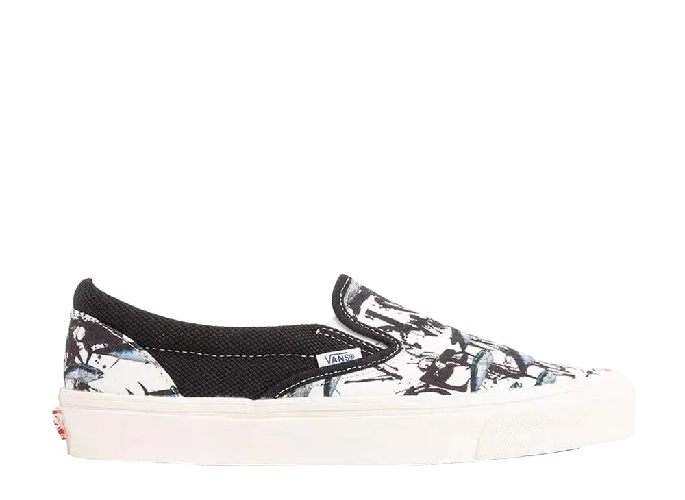 バンズ スリッポン ラルフ ステッドマン フィッシュ "トゥルー ホワイト/ブラック"