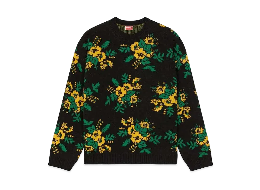 KENZO 'Pop Bouquet' Wool Sweater "Black"