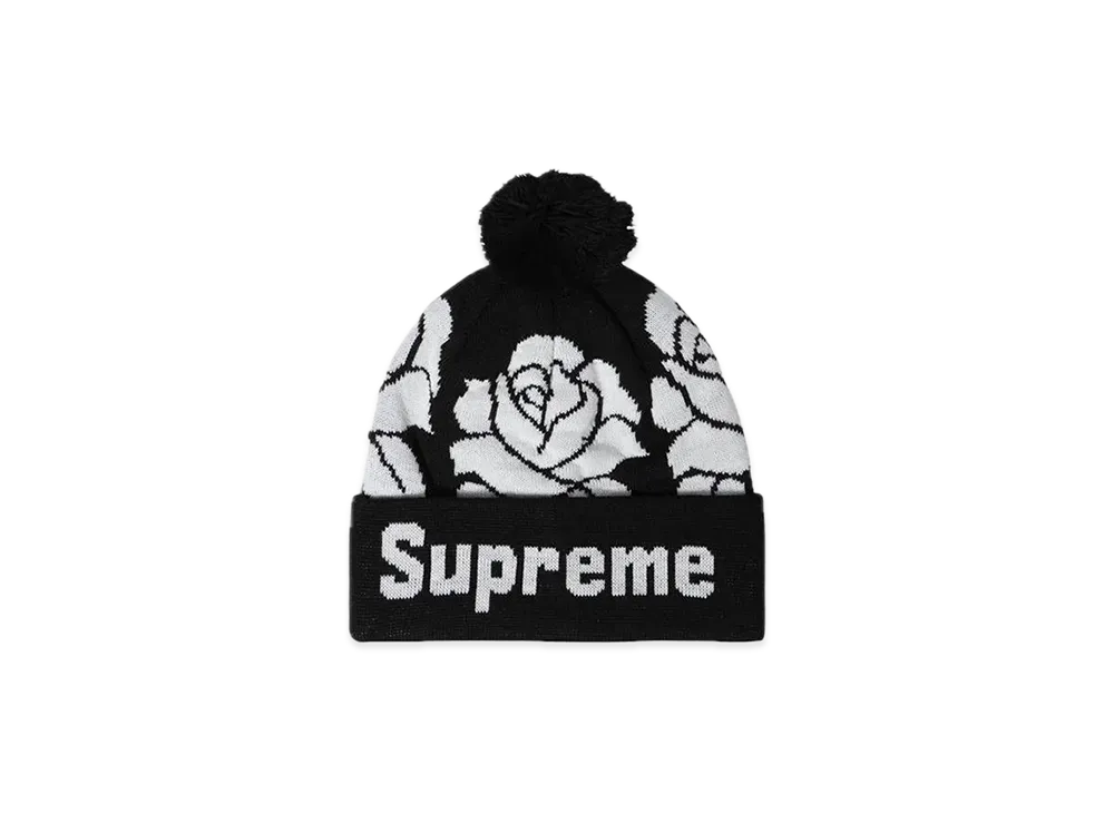 Supreme Rose Beanie "Black"