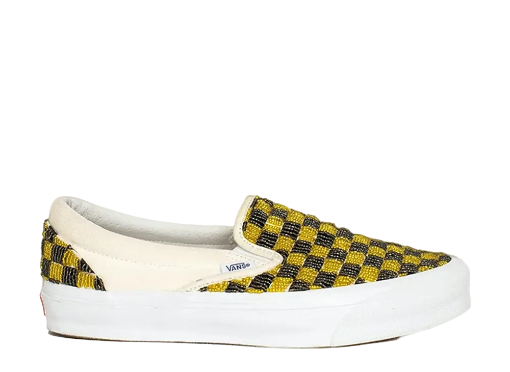 One Block Down × Vans Classic Slip-On LX Caution "Yellow/Black/White"