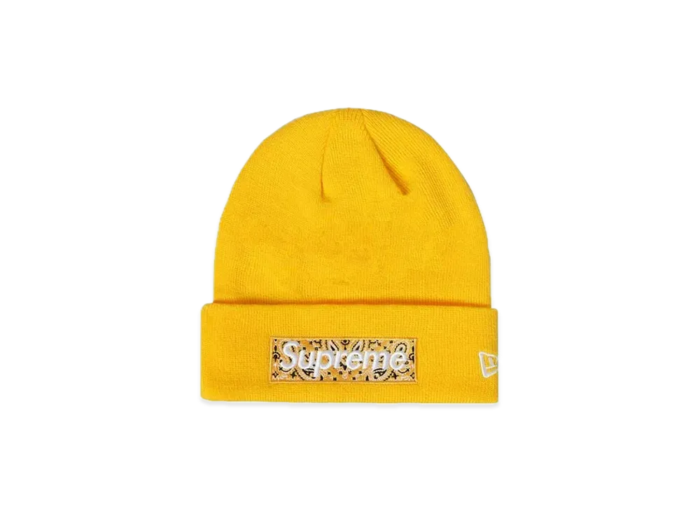 Supreme New Era® Box Logo Beanie "Yellow"
