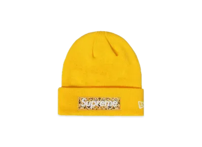 Supreme New Era® Box Logo Beanie "Yellow"