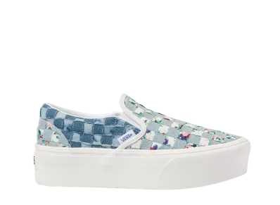 Vans Women's Classic Slip-On Stackfoam "Denim Weave"