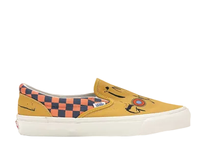 Ralph Steadman × Vans Slip-On "Checkerboard/Orange"