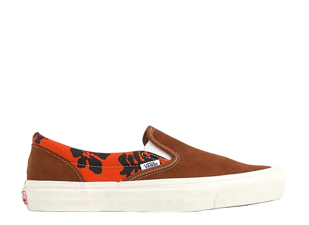 Modernica × Vans Slip-On "Orange Hawaiian Print"