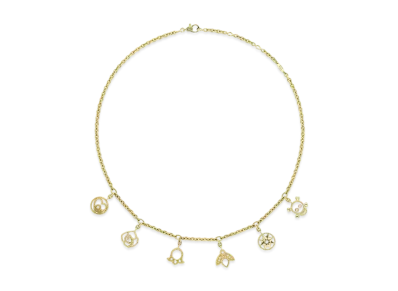 Dior Rose des Vents Necklace Diamonds and Mother-of-Pearl "Yellow Gold"