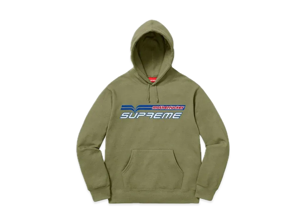 Supreme Motherfucker Hooded Sweatshirt "Light Olive"