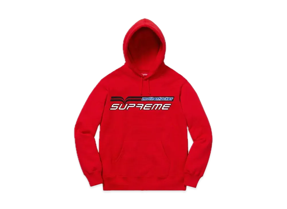 Supreme Motherfucker Hooded Sweatshirt "Red"