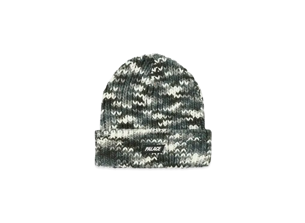 PALACE Crochet "Camo" Beanie "Grey Camo"