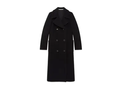 Stella McCartney Long Wool Overcoat "Black"