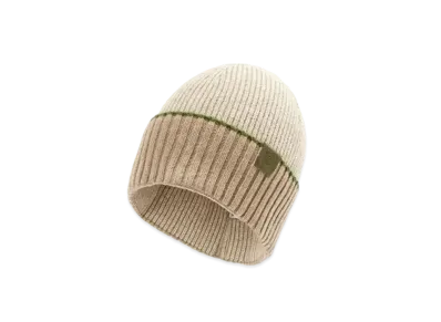 LOEWE Beanie Hat In Wool "Beige/Green"