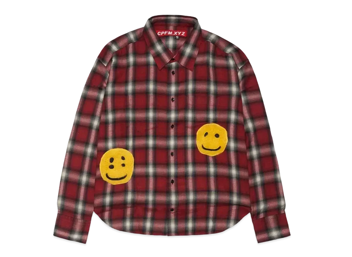 Cactus Plant Flea Market Double Vision Check Shirt "Red"