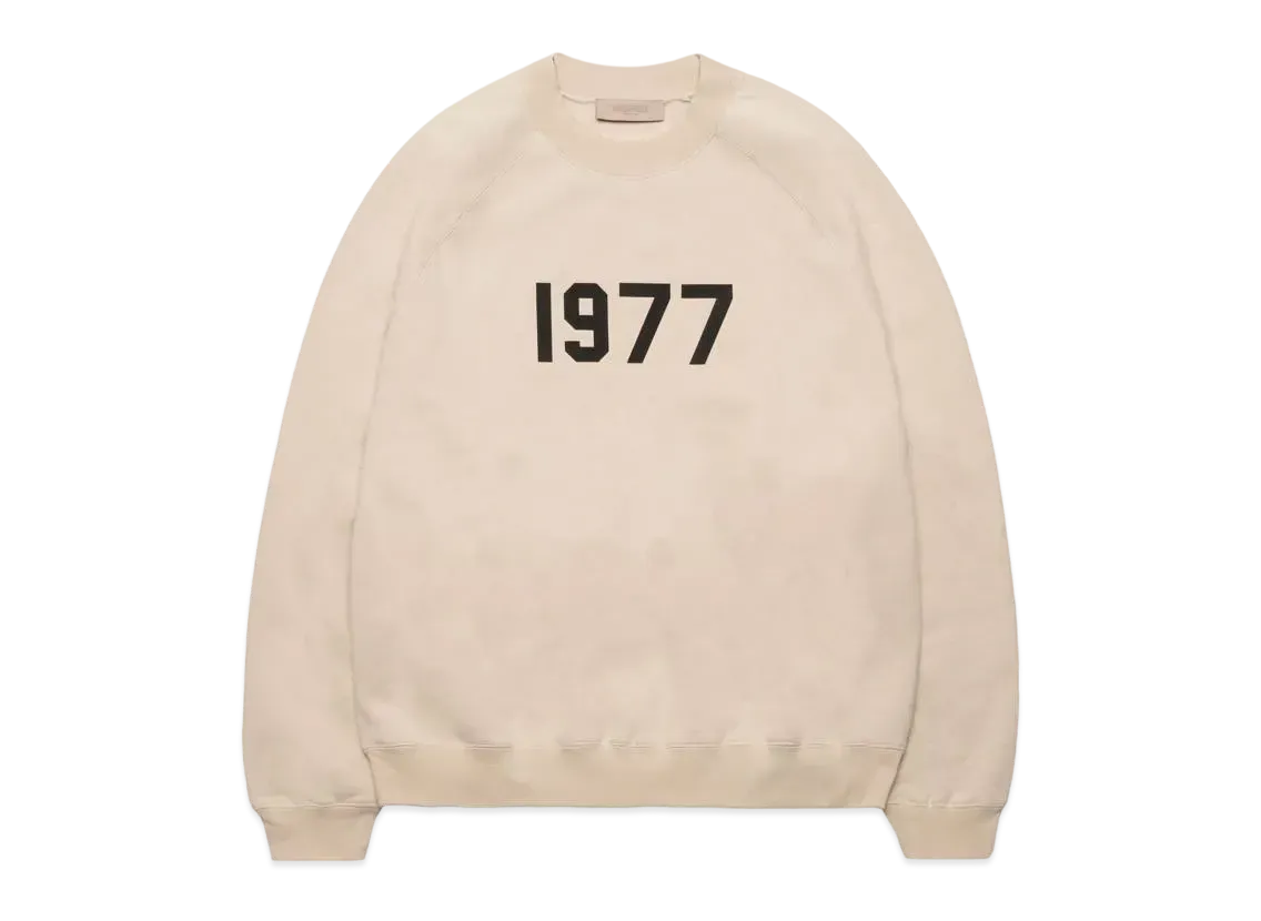 FEAR OF GOD ESSENTIALS 1977 CREWNECK "Wheat"