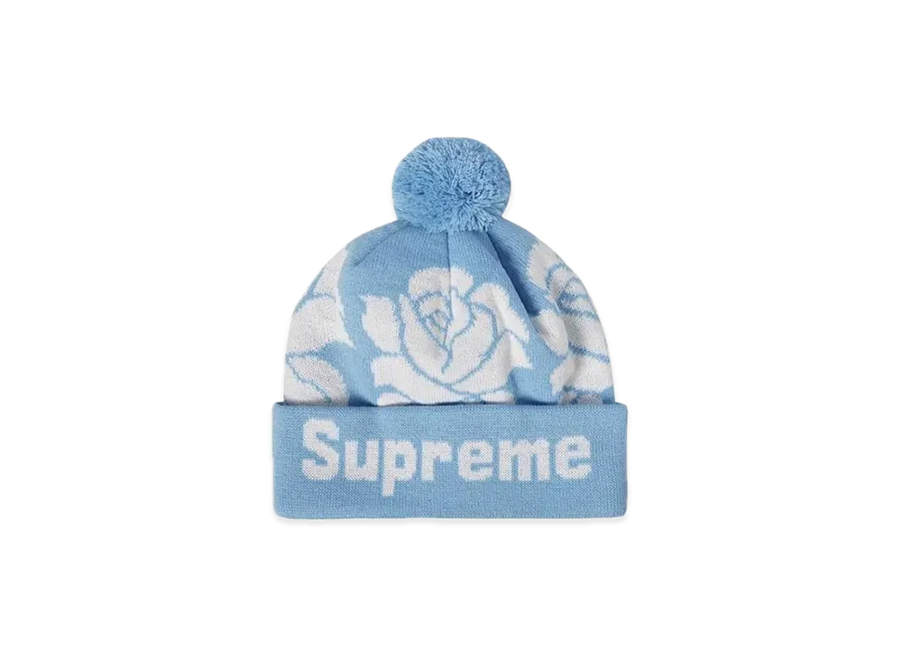 Supreme Rose Beanie "Light Blue"