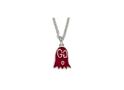 GUCCI Guccighost Reversible Necklace "Red"