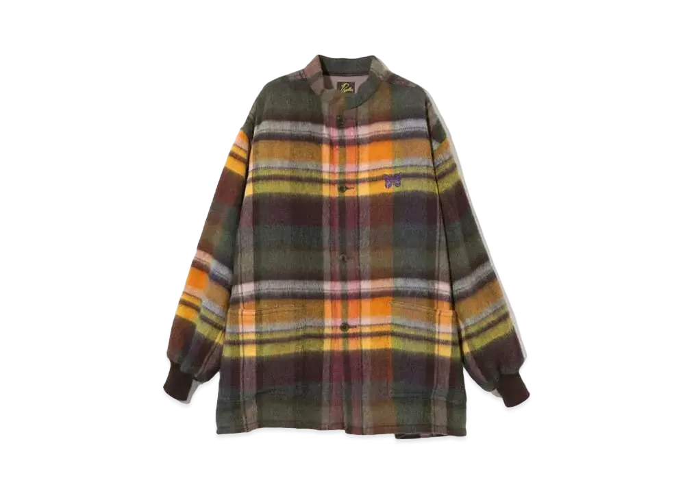 Needles S.C. Army Shirt- Wool Shaggy "Green"