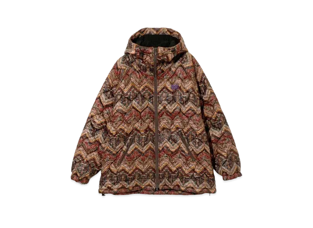 Needles Jog Hoody - Quilted Poly Cloth "Brown"