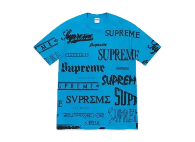 Supreme Multi Logo Tee "Bright Blue"