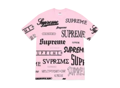 Supreme Multi Logo Tee "Light Pink"