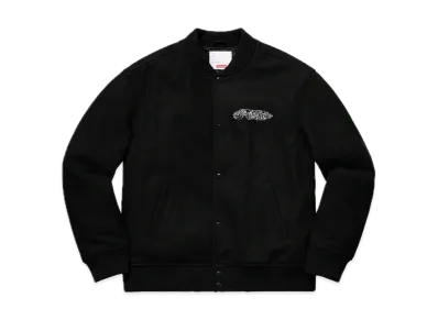 Supreme Delta Logo Varsity Jacket "Black"